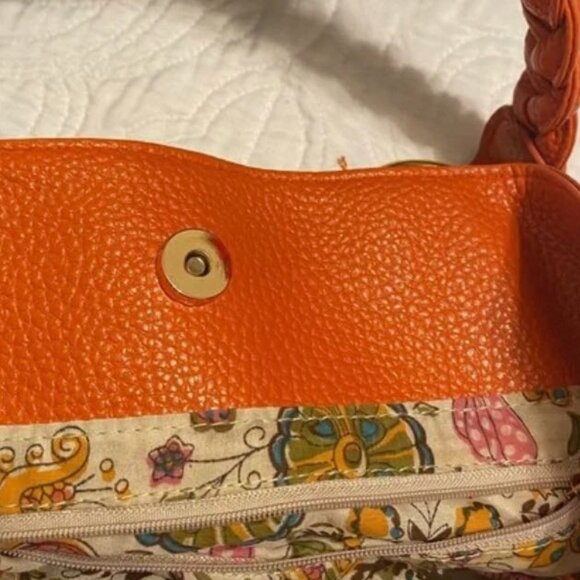 SUPER DEAL!  Aldo Orange Tote/Hobo/Satchel Handbag - Picture 6 of 10
